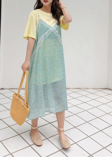 Modern sleeveless chiffon clothes Women Photography green Maxi Dress summer