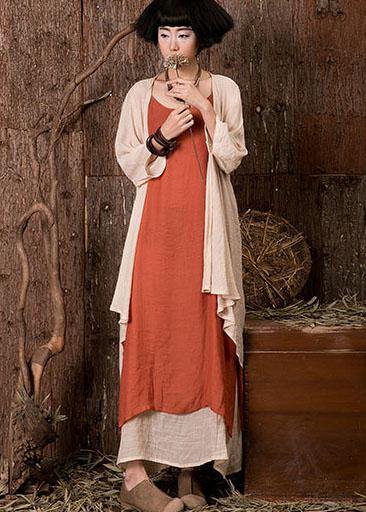 Women bracelet sleeved linen tops women Tunic Tops nude cardigan summer