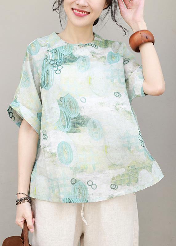 Women prints chiffon clothes For Women Button chiffon summer blouse