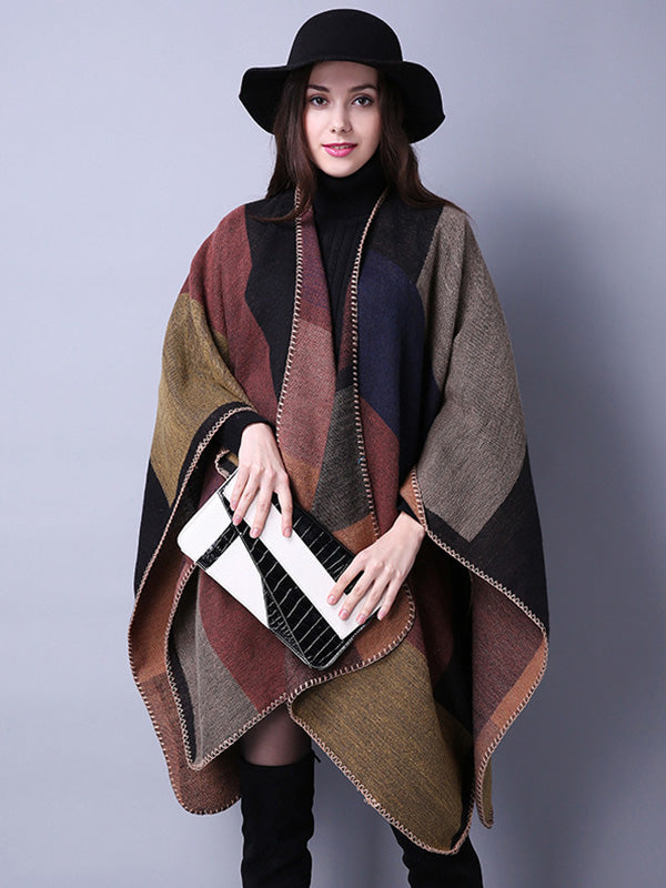 Imitation Cashmere Jacquard Tasseled Shawl Scarf