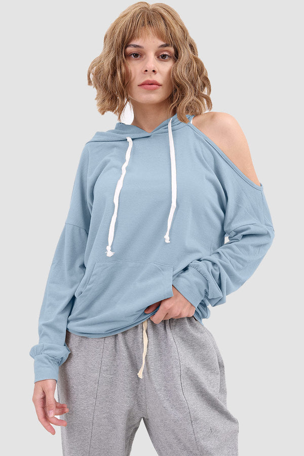 Drawstring-hooded Jumper