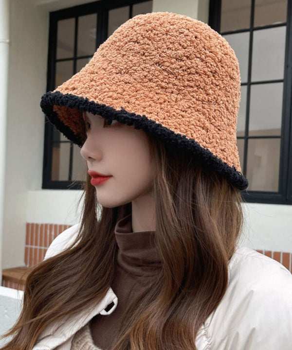 Handmade Khaki Original Design Knit Bucket Hat