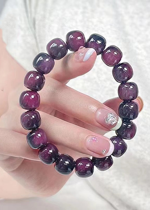 Handmade Purple Ball Bodhi Bracelet