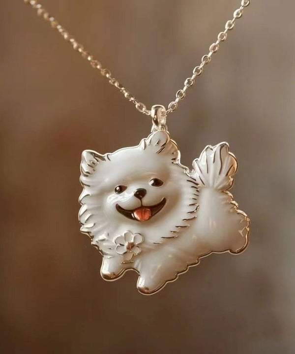 Unique Gold Alloy Animal Smile Pendant Necklace