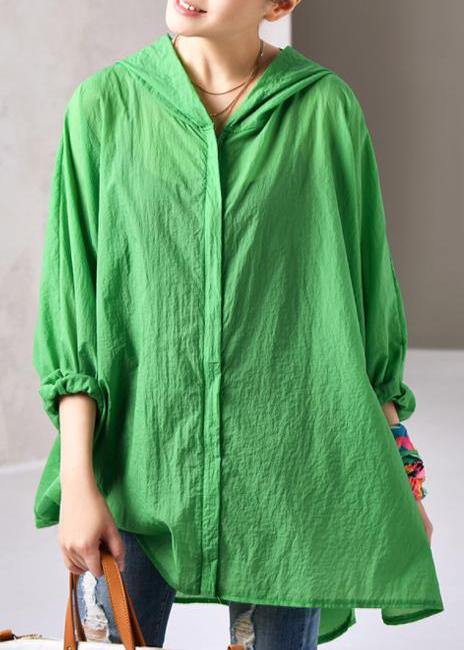 Women cotton Shirts Pakistani Green Summer Thin Sunlight Proof Coat