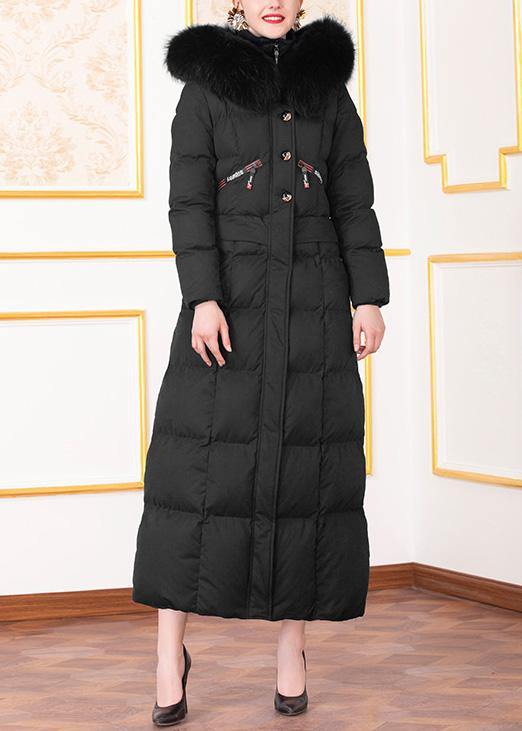 fine Loose fitting winter jacket winter coats black hooded casual outfit