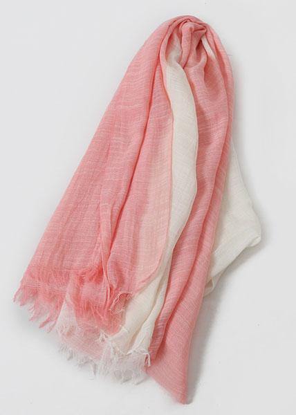 pink sunscreen cotton blended scarf double color fall scarves