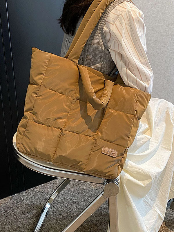 Split-Joint Padded Bags Handbags Tote Bags