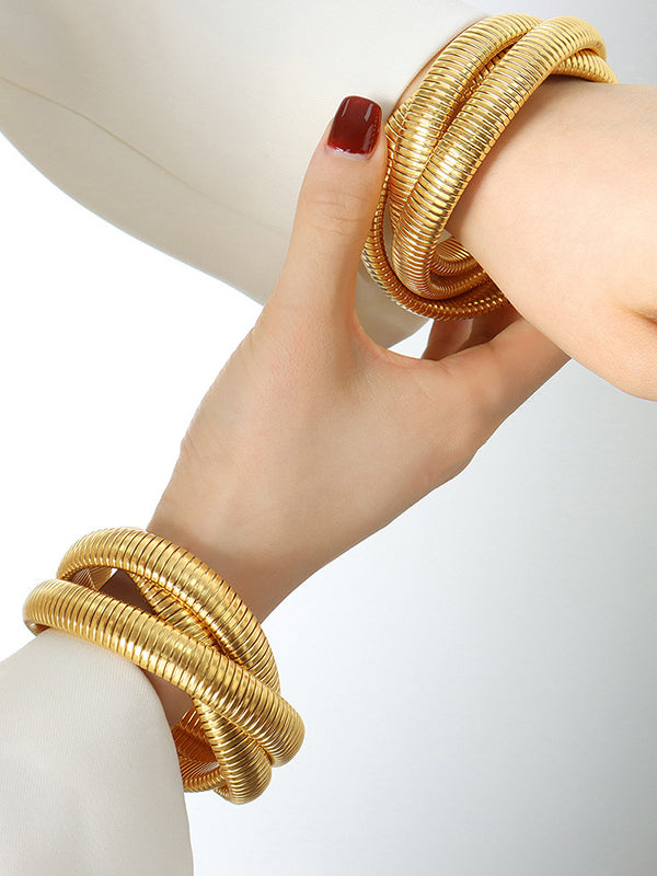 Pleated Solid Color Bracelet Accessories