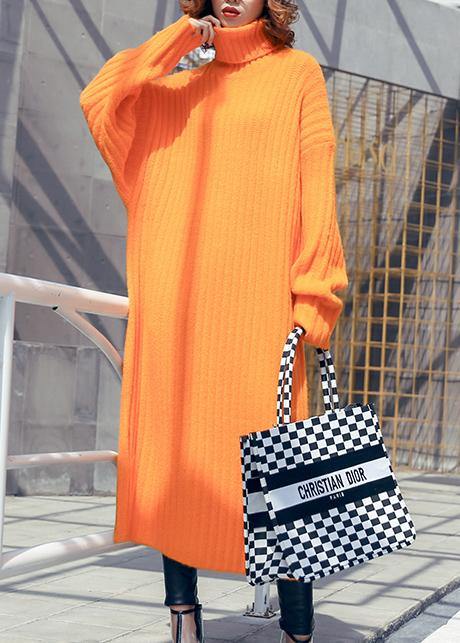 Chunky orange Sweater weather Beautiful high neck Tejidos fall knitwear