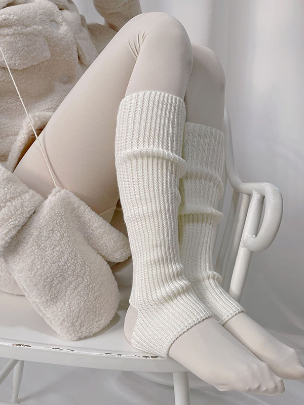 Casual Solid Color Leg Warmers Accessories